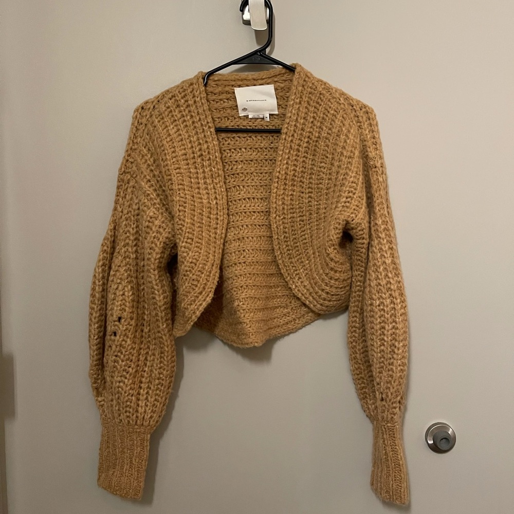 Anthropologie cropped knit cardigan